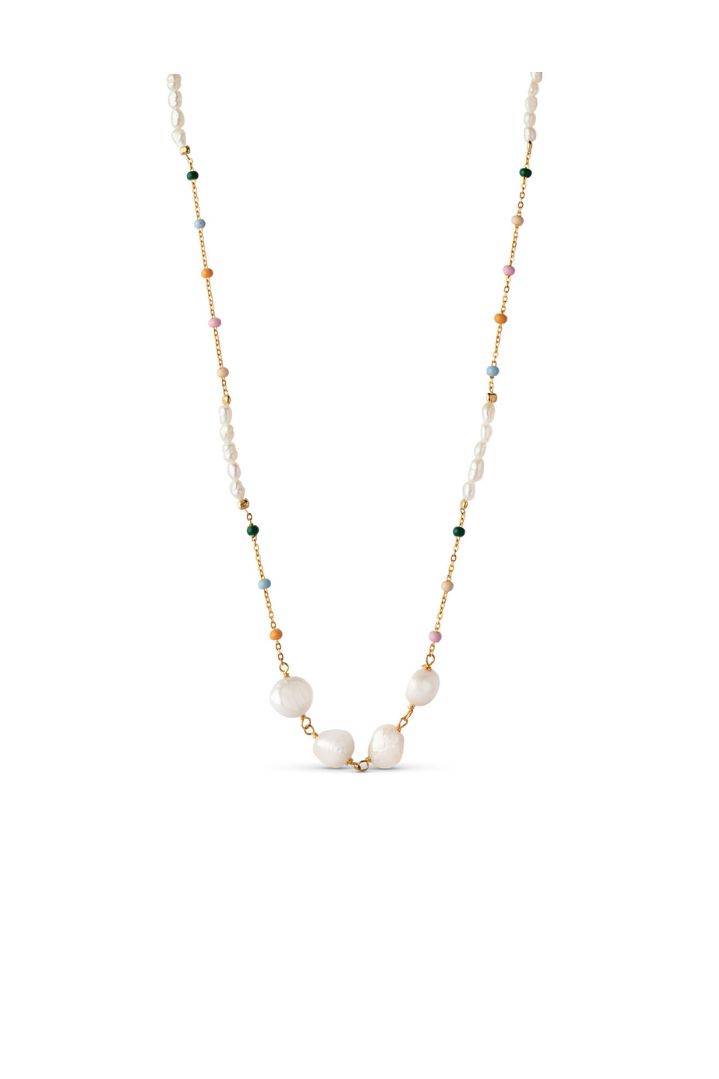 ENAMEL Copenhagen Forgyldt Halskæde - Lola Perla (Dreamy)