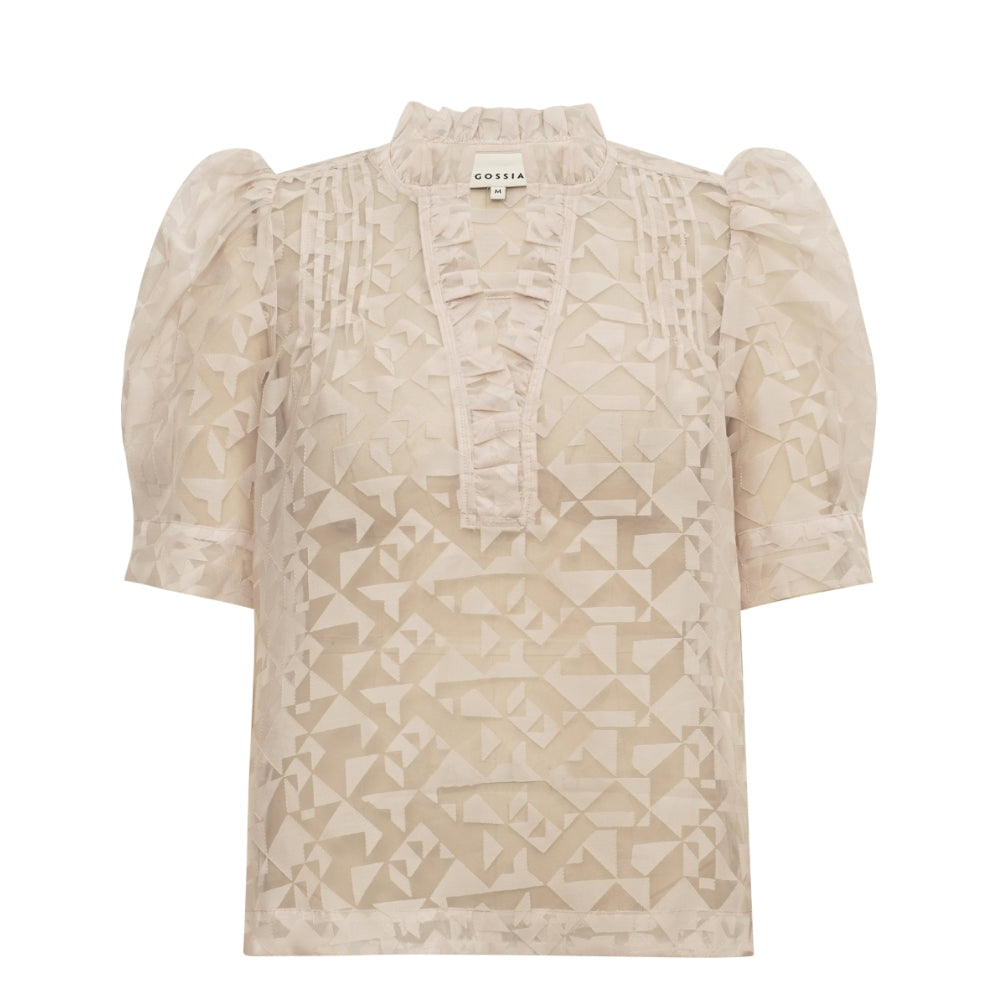 Gossia bluse – AmarGo Ink (Creme)