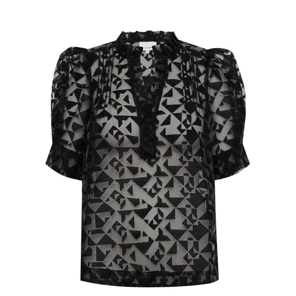 Gossia bluse – AmarGo Ink (Sort)