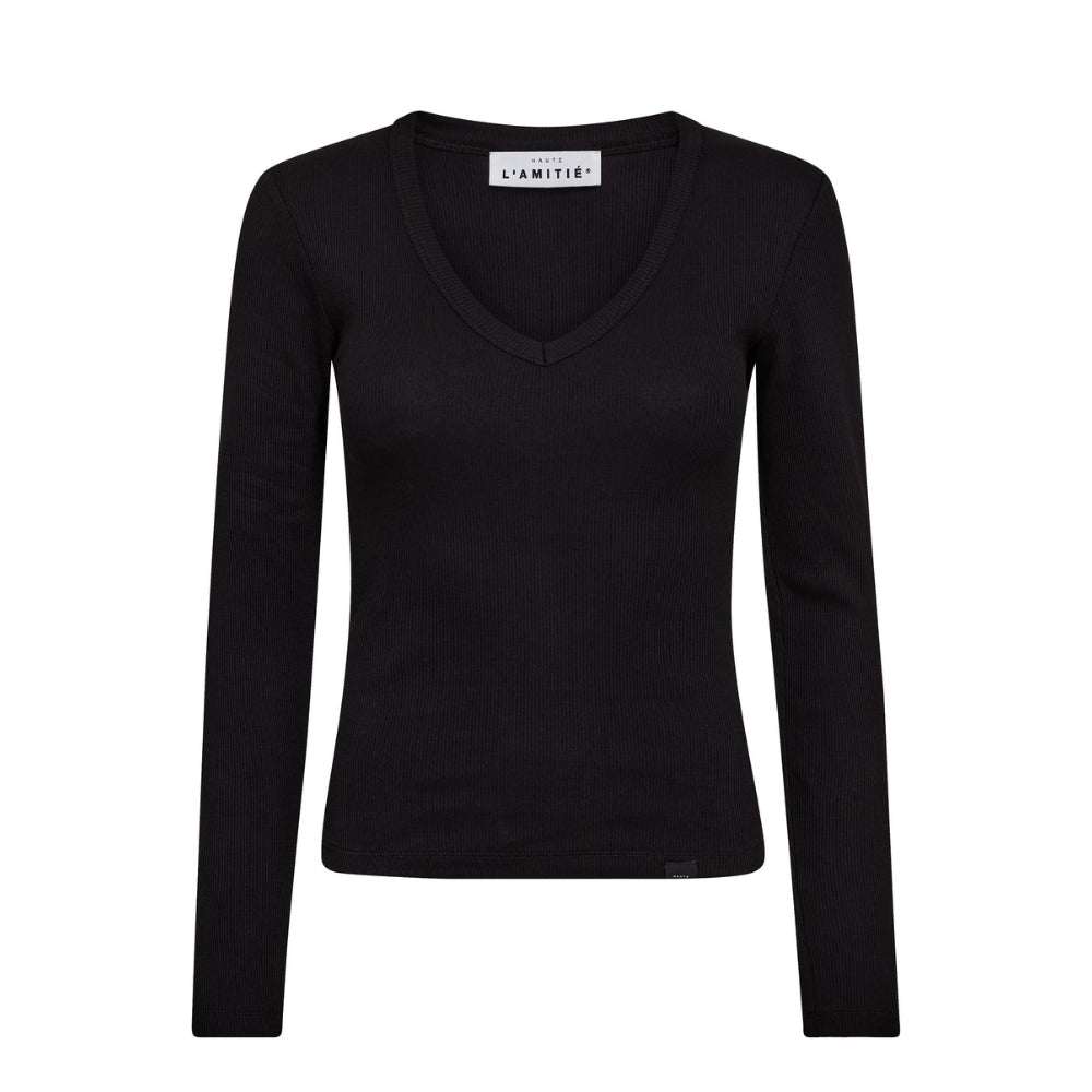 Hauté L’ Amitié bluse – HL10822 (Sort)