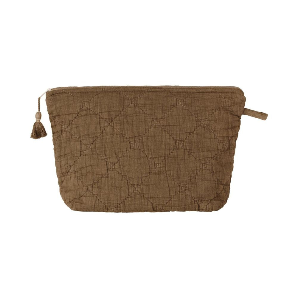 Ib Laursen - Toilettaske quiltet (Brun)