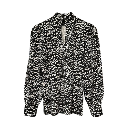 Levete Room bluse Eve 3 Sort Hvid