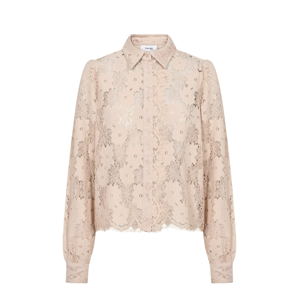 Leveté Room skjorte – LR-Udon 2 (Beige)