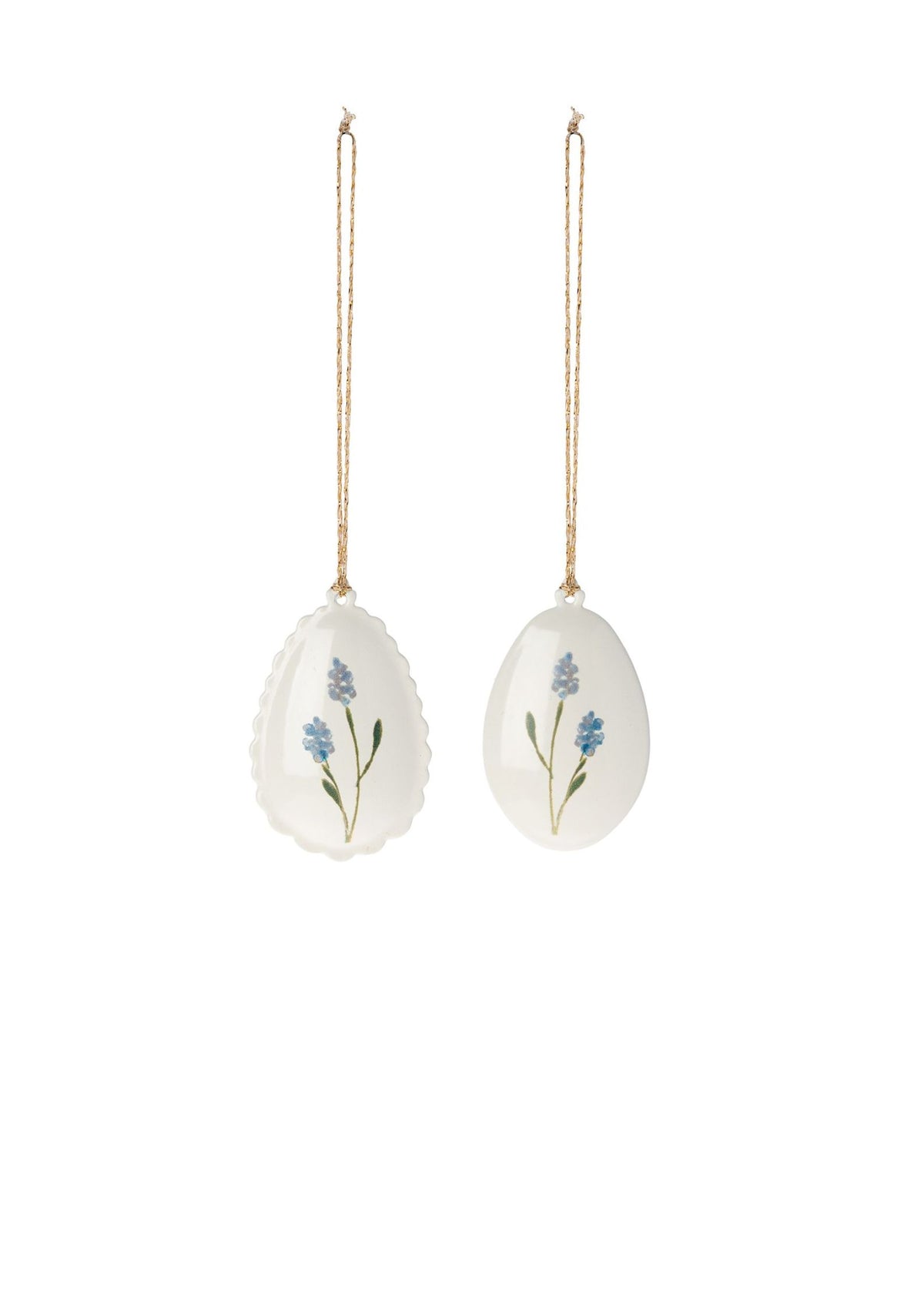 Maileg - Easter Egg ornament, Metal - blå