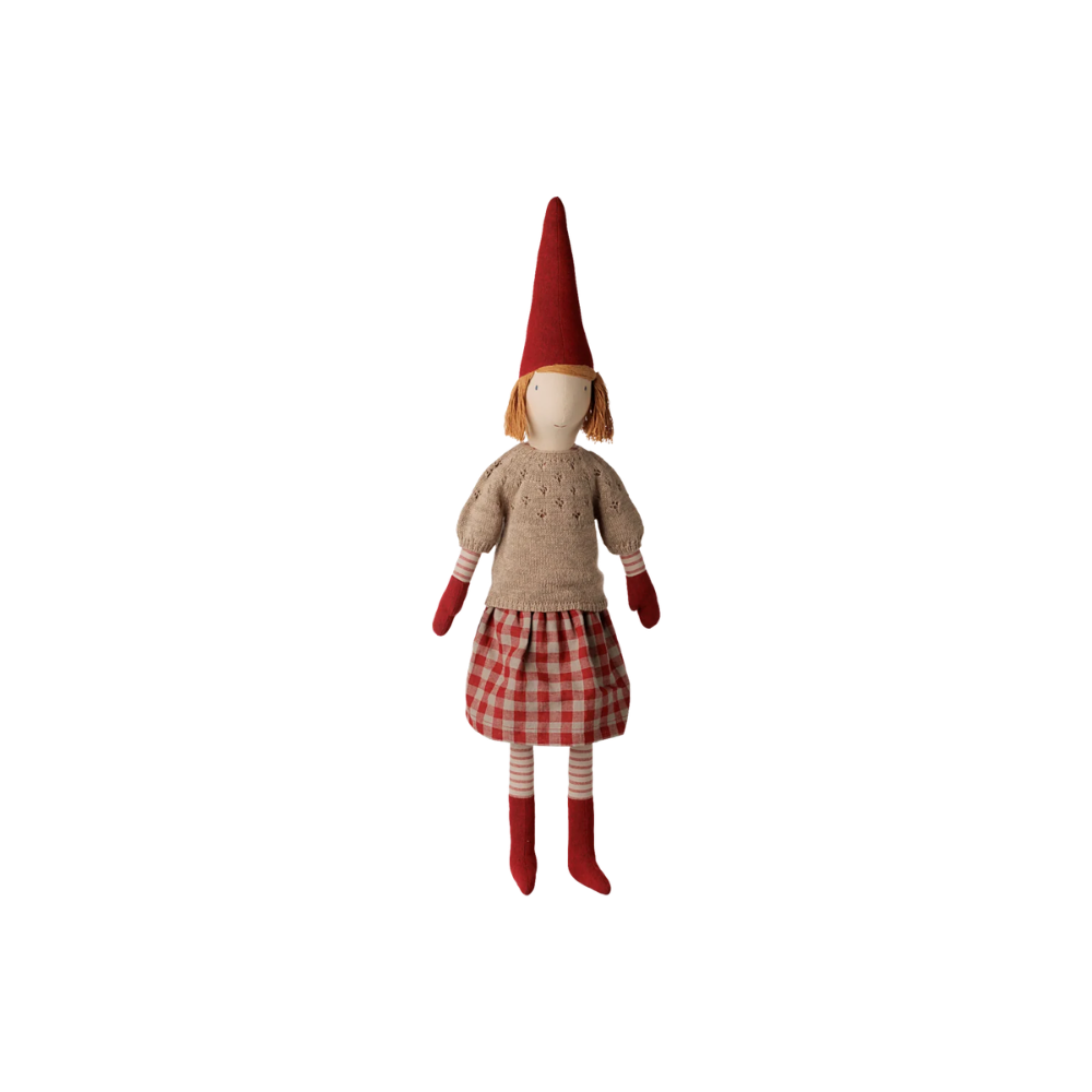 Maileg nisse - Pige Str. 5 (Strikket bluse)