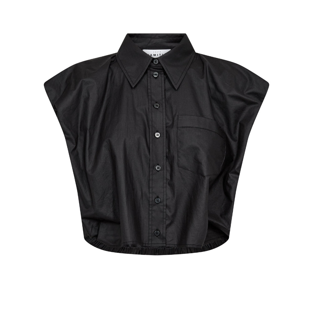 Haute L Amitie skjorte - Dinnie NS Coated Shirt – HL10668 – Black