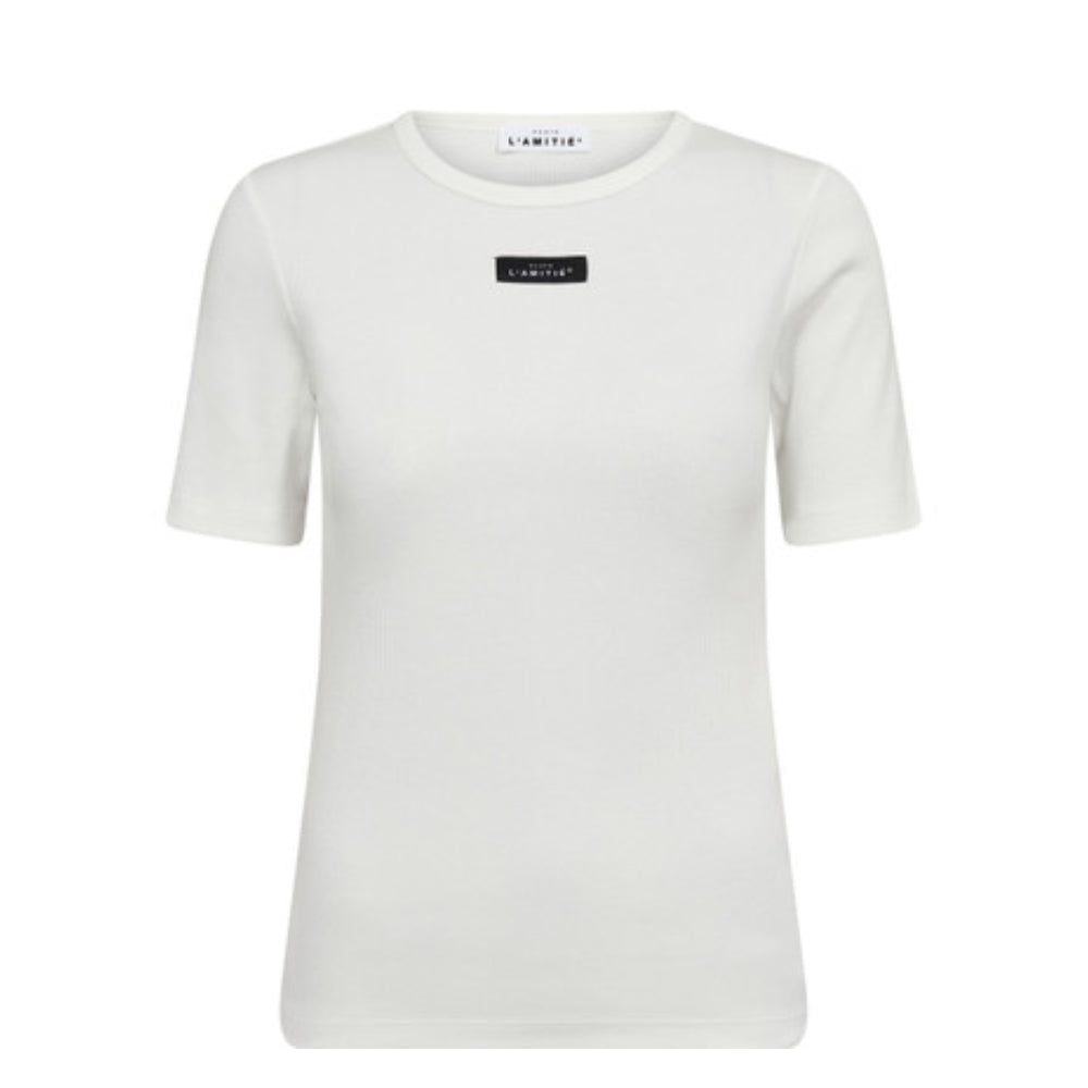 haute L Amitie t-shirt - Vintage Rib Tee – HL10748 – White