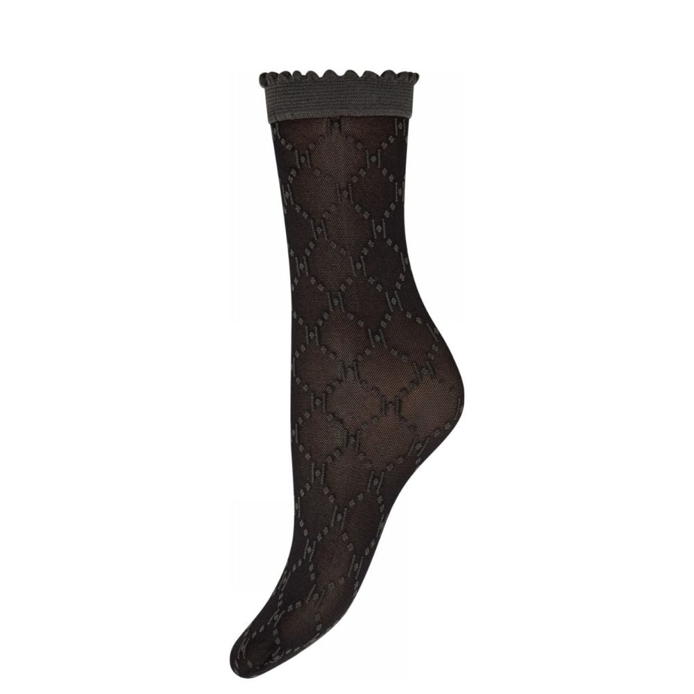 Hype the Detail strømper - Ankle sock logo - 3-21113-75 - 1100 Black