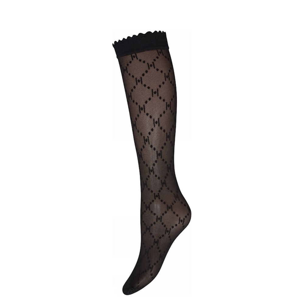 Hype the Detail knæstrømper -Knee high logo - 3-46113-0-1100 - 1100 Black