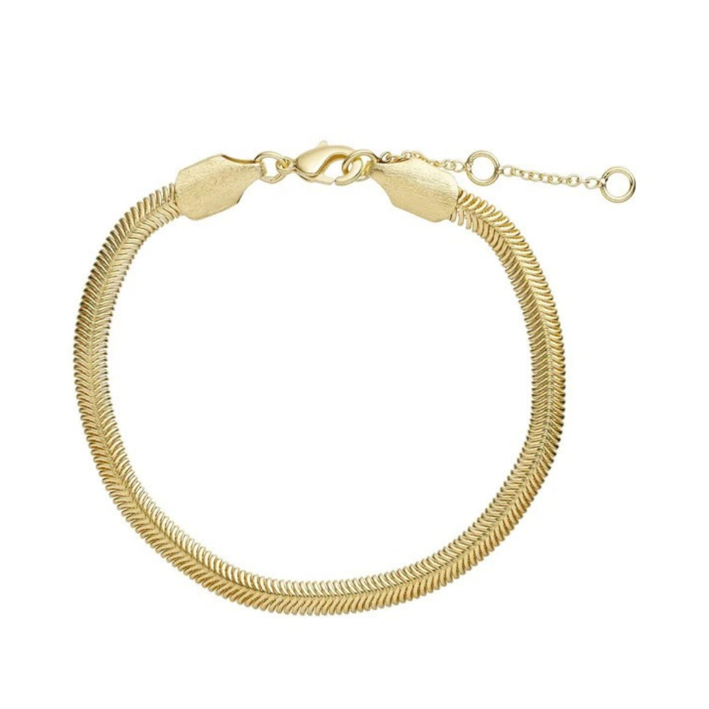 Pure by Nat armbånd – Snake 40725 (Guld)