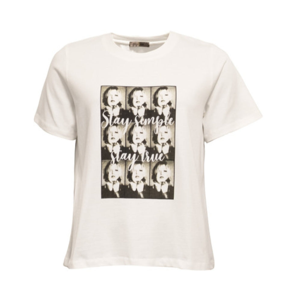 Costamani t-shirt -Small Faces O Tee - 2600500 - White/Black