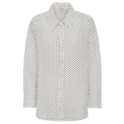 A-VIEW Solva skjorte med prikker (White/ Black)