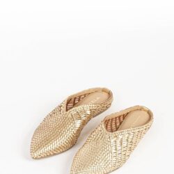 Bukela_sandal_guld_Grete_slip_in