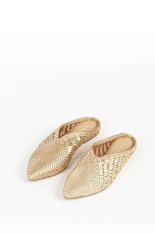 Bukela_sandal_guld_Grete_slip_in