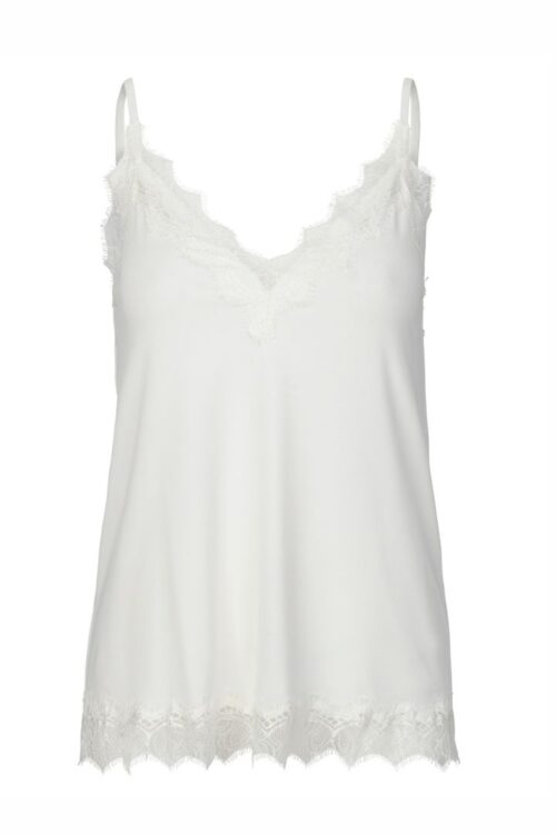 Rosemunde hvid blonde top Strap top (Ivory)