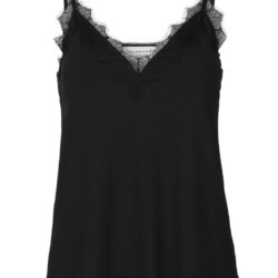 Rosemunde - sort blonde top Strap top (sort)