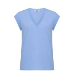 CC Heart basic v-neck t-shirt – CCH1101 – Powder Blue lyseblå