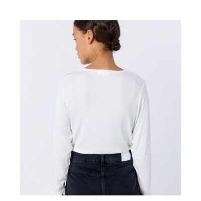 Leveté Room bluse - LR-Ika 4 (Hvid) Levete Room bluse basic - LR-Ika 4 - 900071 - L101 Star White