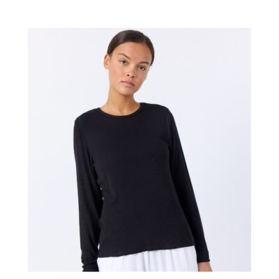 Leveté Room bluse - LR-Ika 4 (Sort) Levete Room bluse basic LR-Ika 4 - 900071 - L999 Black