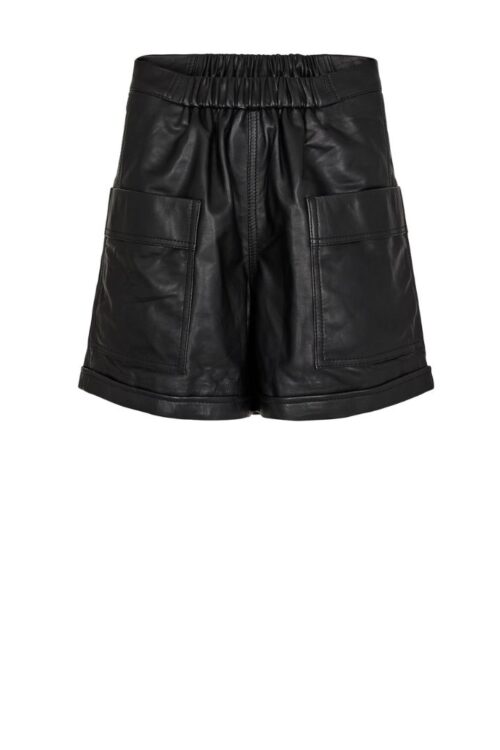 Gossia - Thilla Leather Shorts (Black)