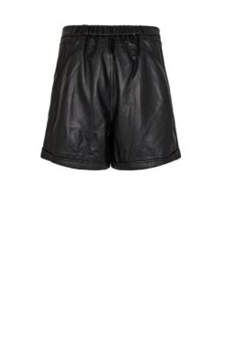 Gossia - Thilla Leather Shorts (Black) 2