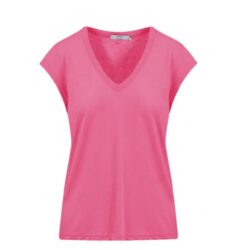 CC Heart basic v-neck t-shirt – CCH1101 – Clear Pink