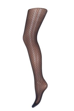 Sneaky Fox strømpebukser med prikker - Clara Pantyhose 20 Denier (Black)