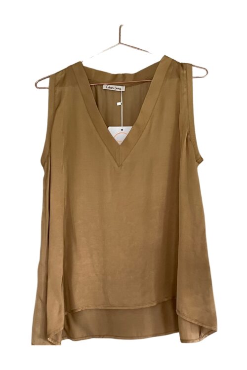 Cabana Living guld satin top