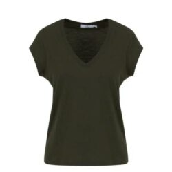 CC Heart t-shirt basic v-neck t-shirt – CCH1101 – Hunter Green mørkegrøn army