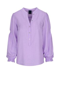 Luxzuz Skjorte med smock - Meike (Lys lilla)