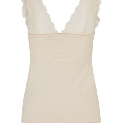 Rosemunde - Bred blonde top (Råhvid) - Billede 2