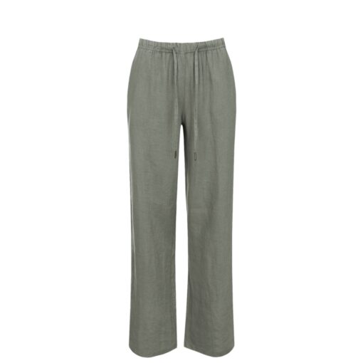 Luxzuz hør bukser Elilin Pants– 3063-1818 – Cactus Grøn