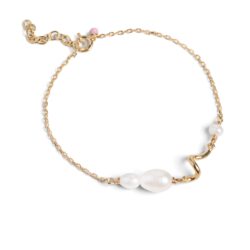 ENAMEL Copenhagen Forgyldt Armbånd - Pearlie Twist (Pearl)