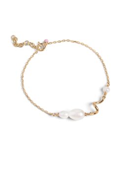 ENAMEL Copenhagen Forgyldt Armbånd - Pearlie Twist (Pearl)