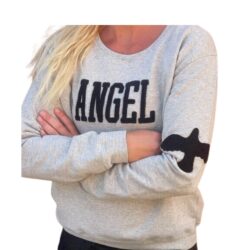 Rosa's Love Angel sweatshirt grøn bordeaux