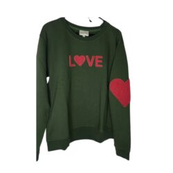 Rosa's Love Love sweatshirt grøn bordeaux