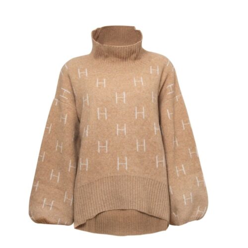 Hést beige sweater fam kort H152521