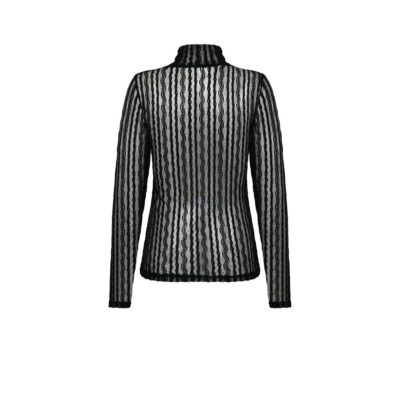 Sofie Schnoor Mesh Bluse - S234375 (Sort) Sofie Schnoor Mesh Bluse - S234375 (Sort)