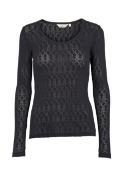 Basic Apparel Bluse - Ana (Sort)