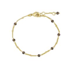 Pure by Nat Forgyldt Armbånd m. Sten - 40647 (Guld)