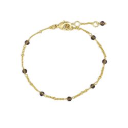 Pure by Nat Forgyldt Armbånd m. Sten - 40647 (Guld)