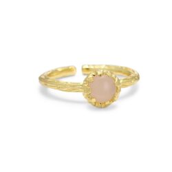 Pure by Nat Forgyldt Fingerring m. Sten - 48253 (Guld)