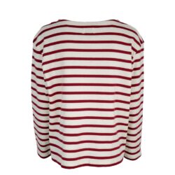 Stribet bluse fra La Rouge Claudia sailor roed raahvid