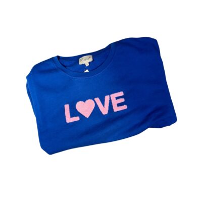 Lulu's Love sweatshirt blå lyserød