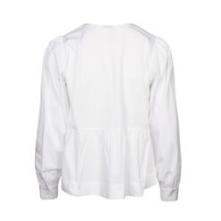 Luxzuz hvid sløjfe bluse - Lynette (1)