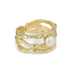 Pure by Nat forgyldt ring - 48290 (Guld)