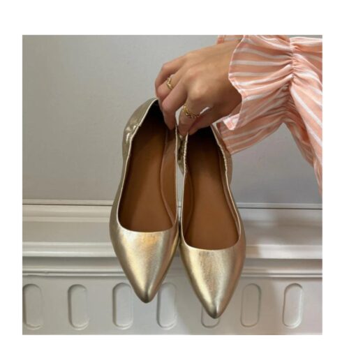 Copenhagen Shoes guld BALLERINA 23 Leather - CS2073-1