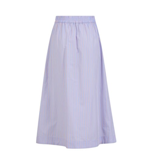 CC Heart stribet nederdel KAIA long skirt - CCH4520 - Light blue mandarin stripes 573 (1)