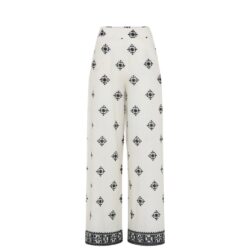 La Rouge boheme bukser Grace Pants - LR1367 - Offwhite Black (1)