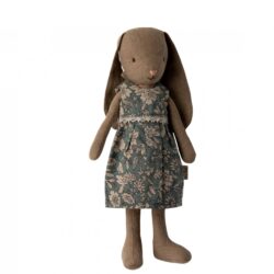 Maileg kanin i kjole Bunny size 1, Dress – 16-3106-00 – Brown